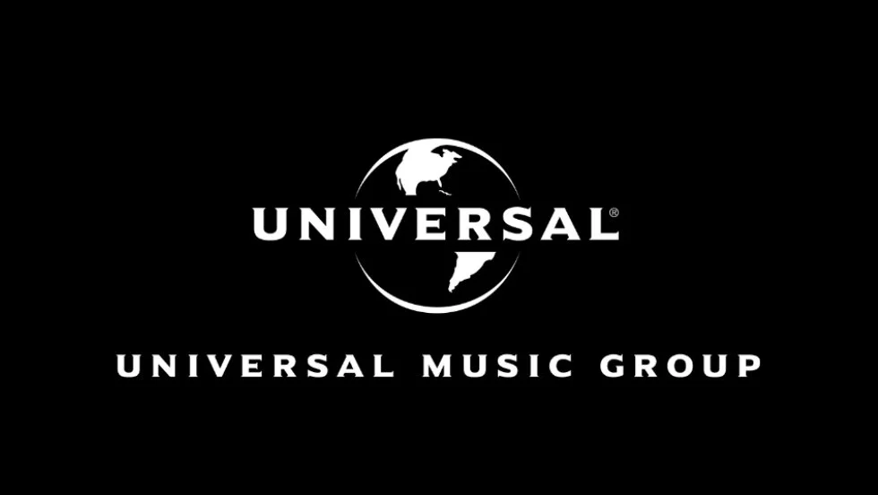 Universal Pictures logo with a globe and the word 'Universal' at the center, and 'Universal Music Group' written below.