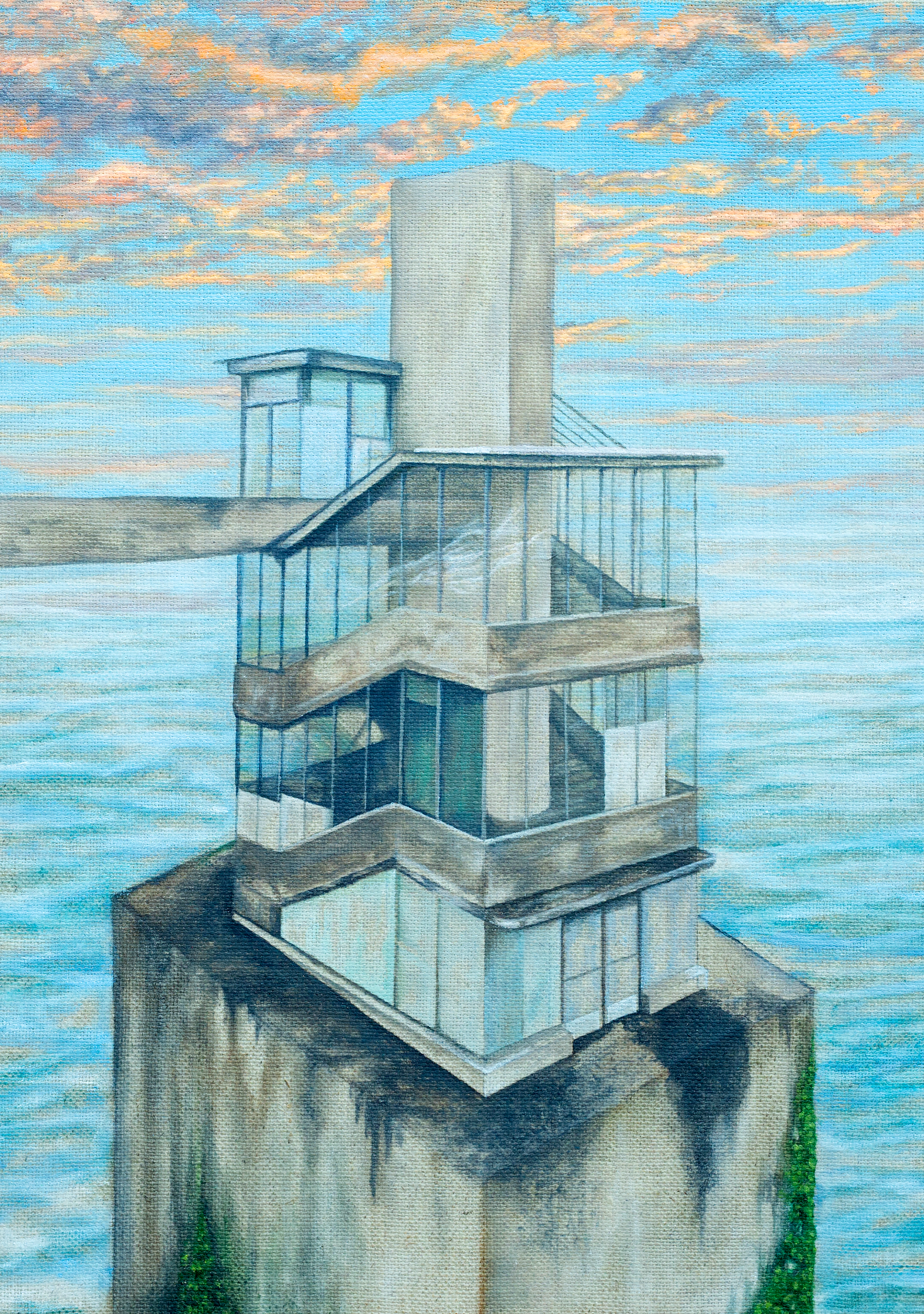 Brutalism 2 (2022). Oil on linen.