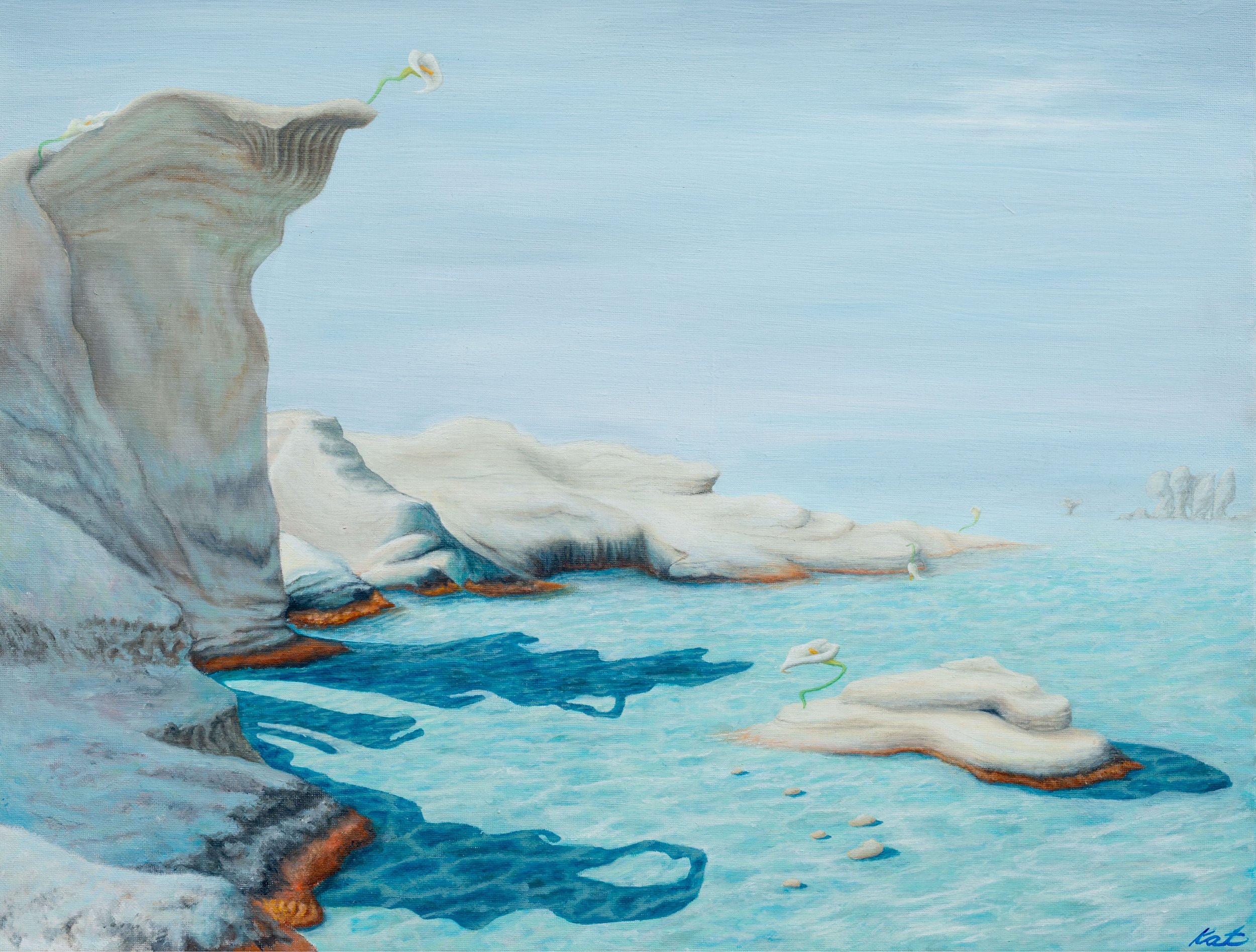 The Garden of Lilies (2021). Oil on canvas. 