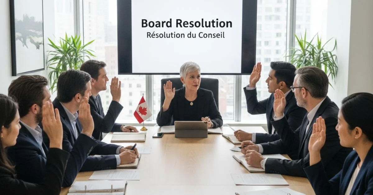What Is a Resolution in a Board Meeting for Canadian Non-Profits?