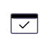 An outline sketch of a computer monitor or screen.