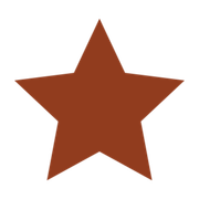 Brown five-point star