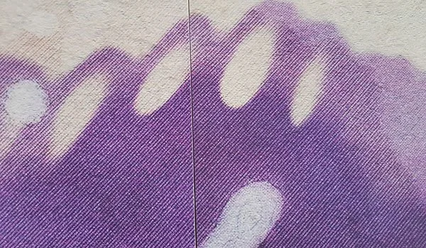 9. Weitere Bahnen anbringen.

Für jede weitere Bahn den Wandbereich erneut einkleistern und die Bahnen Stoß an Stoß passgenau anfügen.
Fertig.