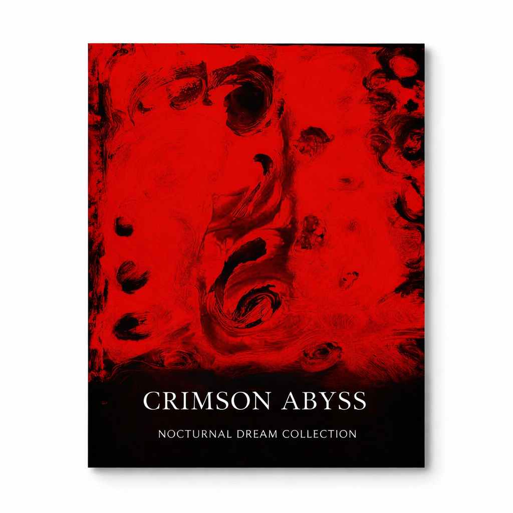 CRIMSON ABYSS-Part of the Nocturnal Dream Collection-Abstract Art Poster Art Print-various size-Unframed