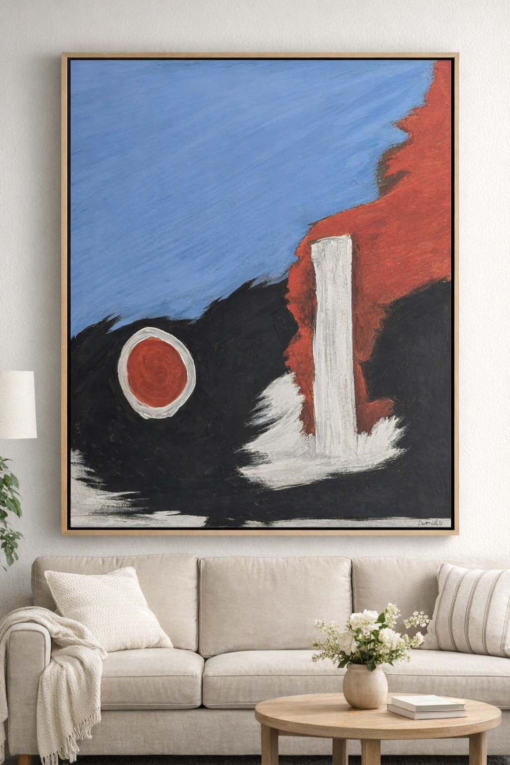 "Core" Abstract bold color Art on Canvas-original 20x24