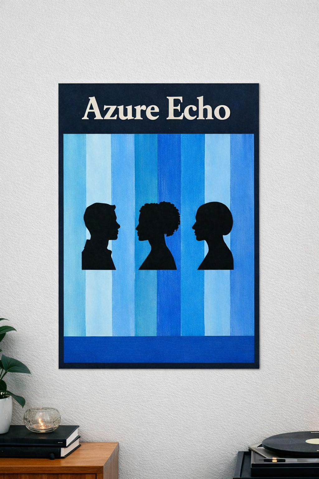 Azure Echo-Poster 13x19 Silhouette Spectrum Collection