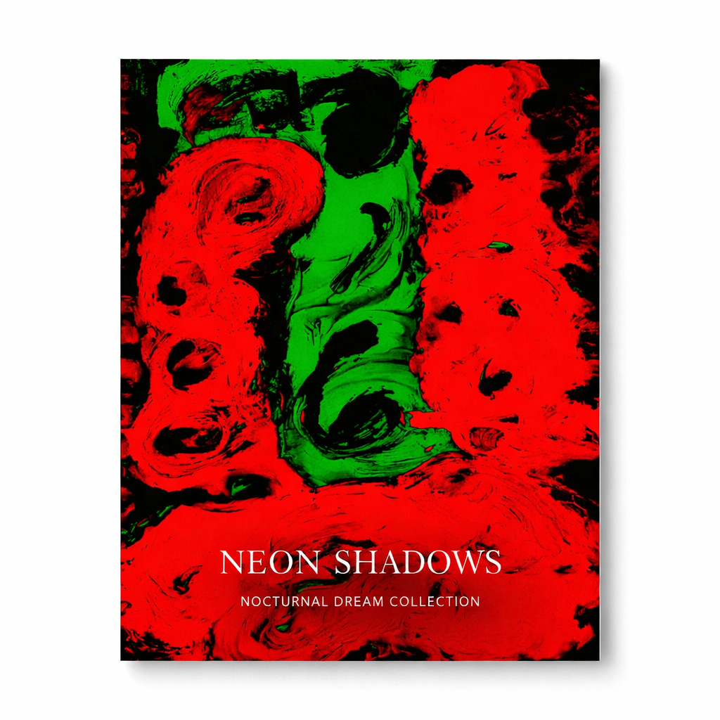 Neon Shadows-apart of the Nocturnal Dream Collection-Abstract Art Prints-unframed