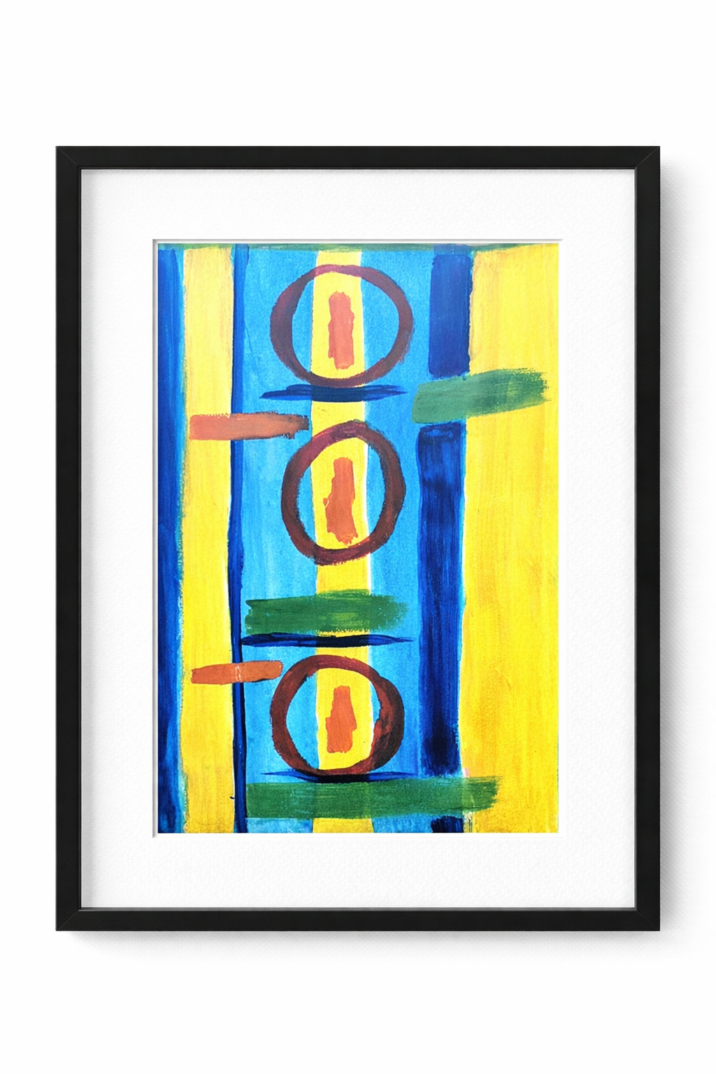 Vivid Abstract Salute Art print 11x14