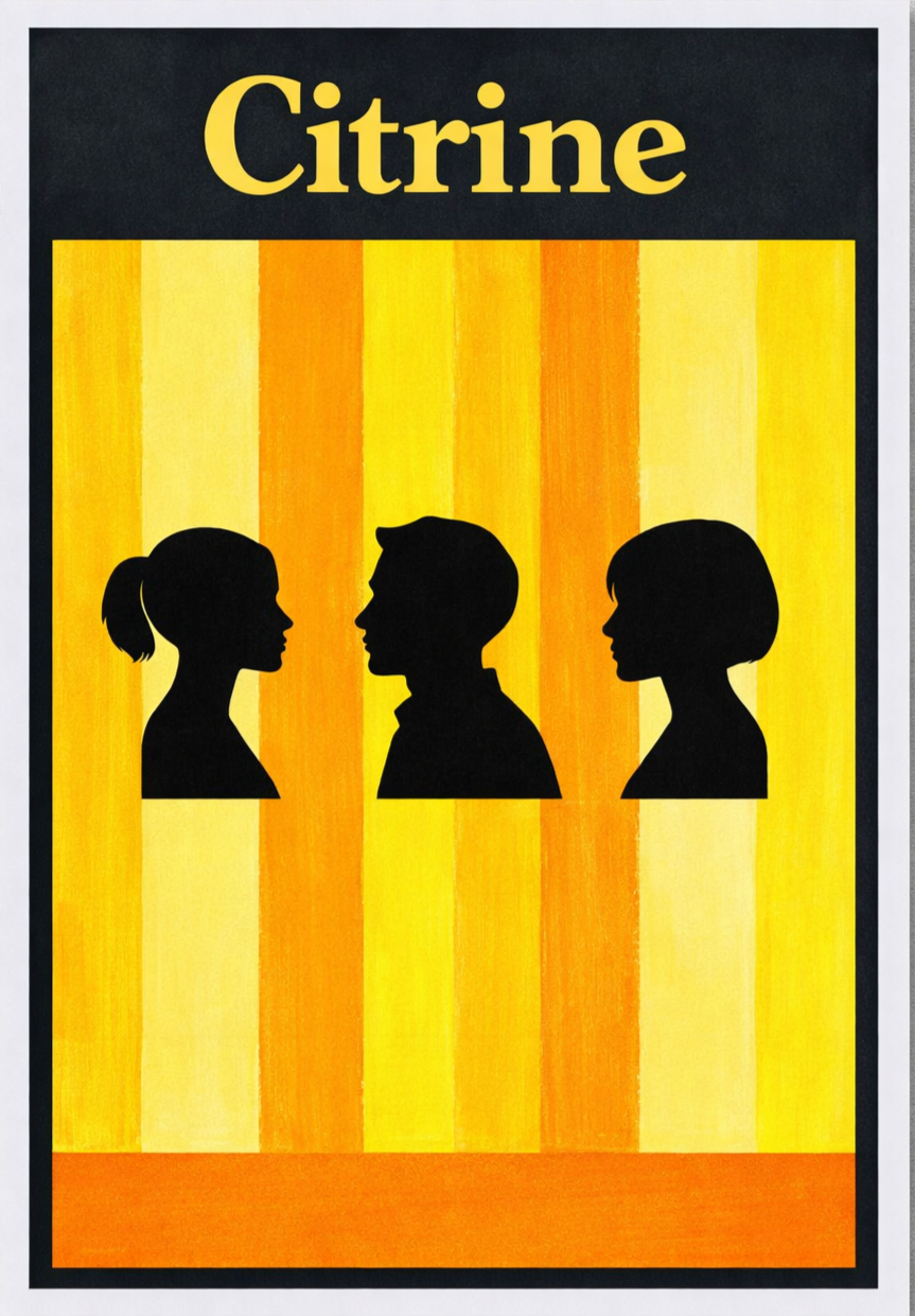 Citrine- Poster 13x19 Silhouette Spectrum Collection