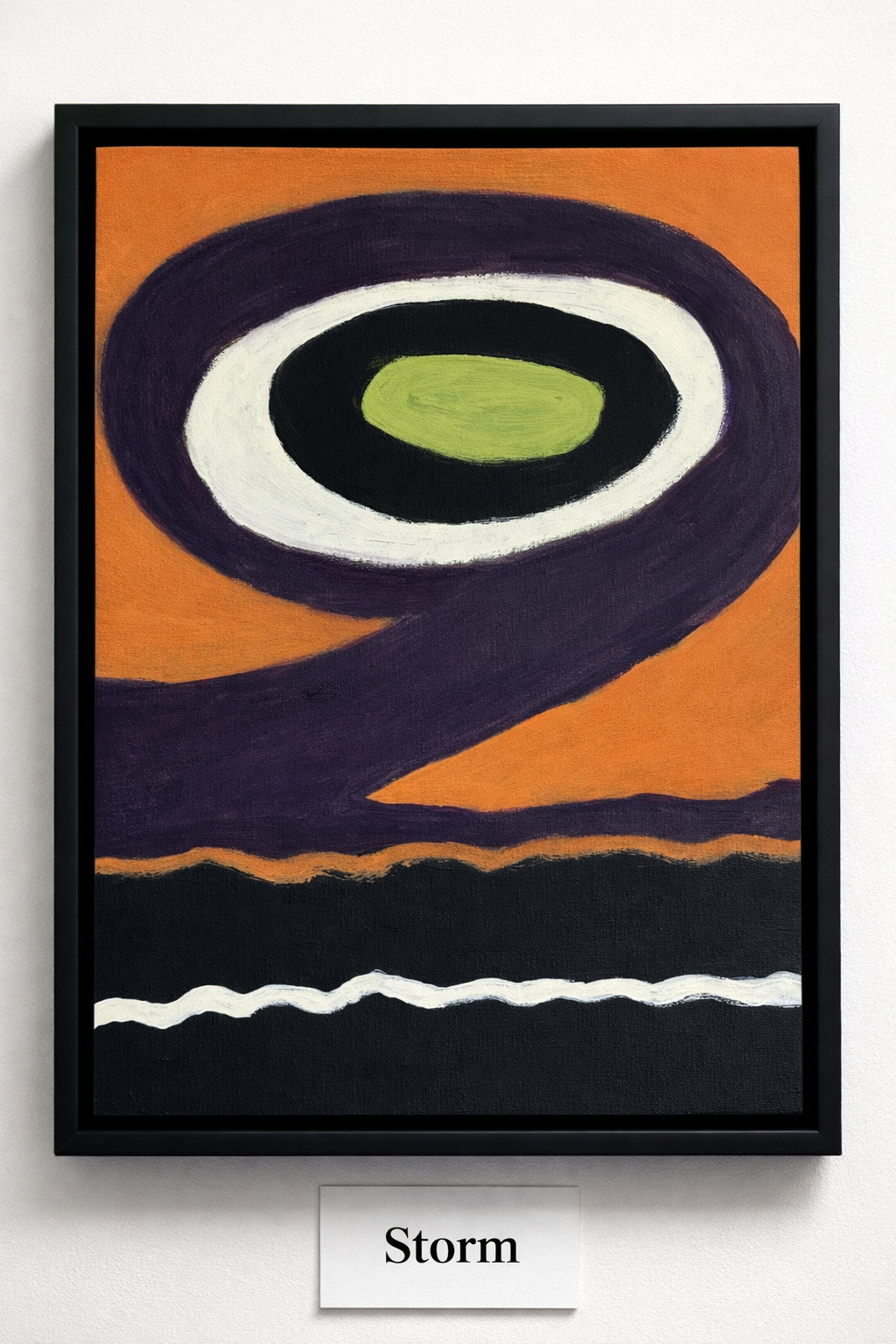 "Storm"- Abstract Art-original 11x14-Framed