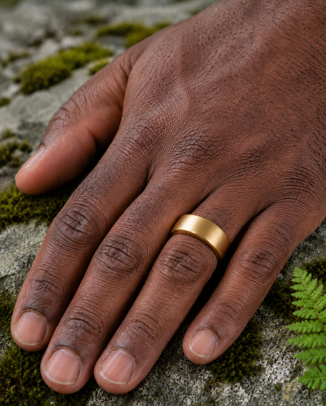 Handcrafted wedding band made by Liz Hart