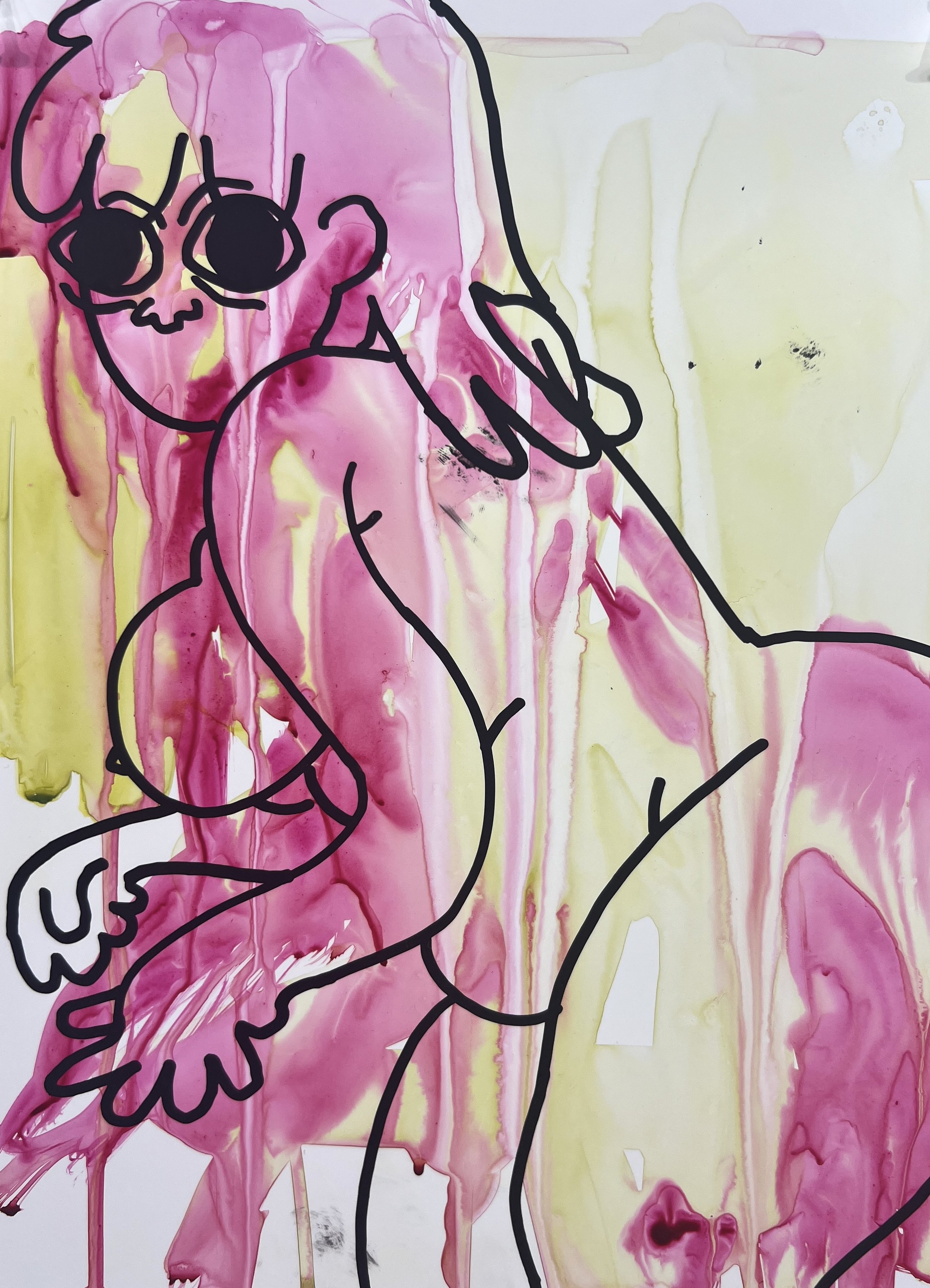 Fe(eling)line Femme |
Acrylic on Yupo, 9 x 12"
2026