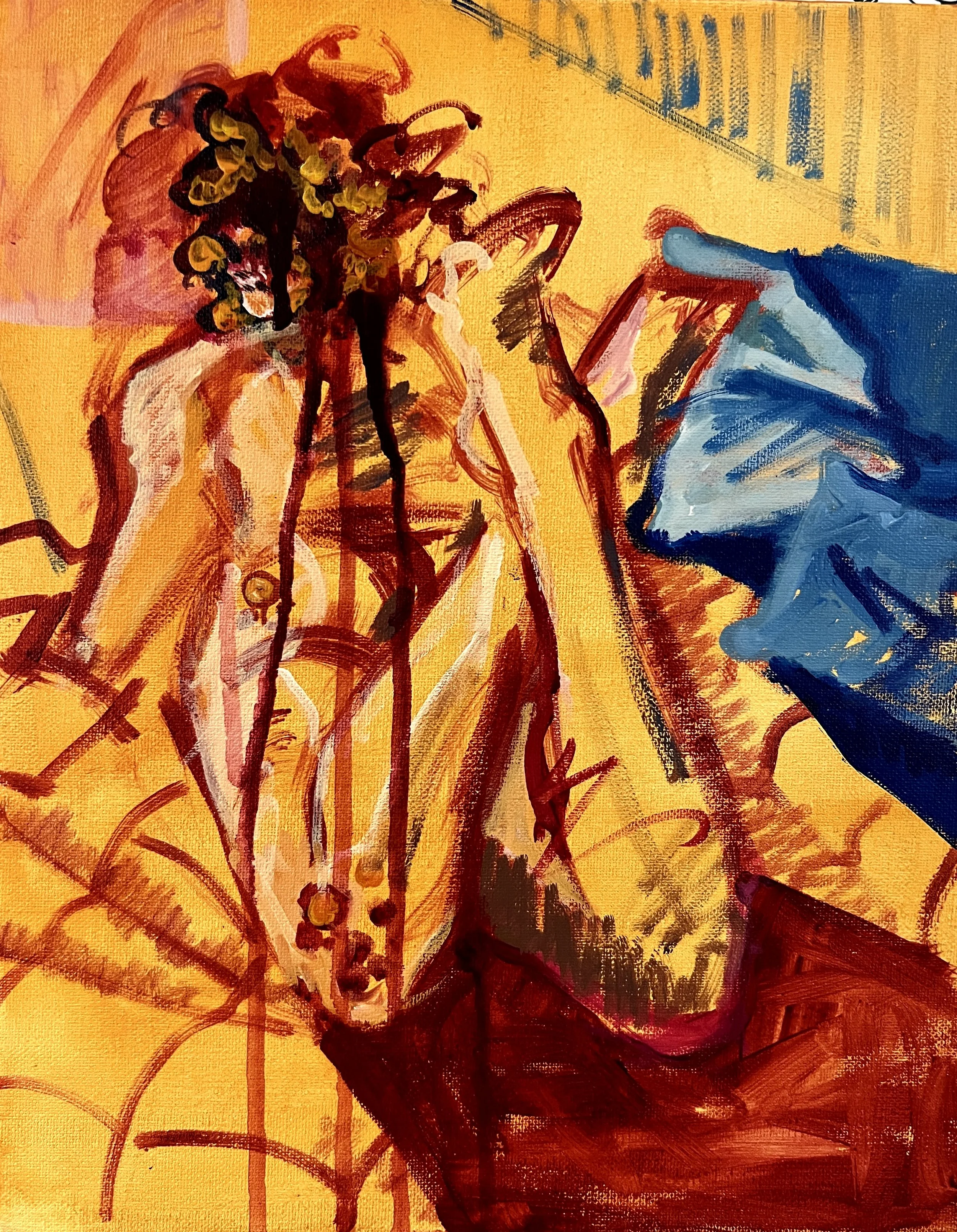 Lounge Party |
Acrylic on canvas, 11 x 14"
2025