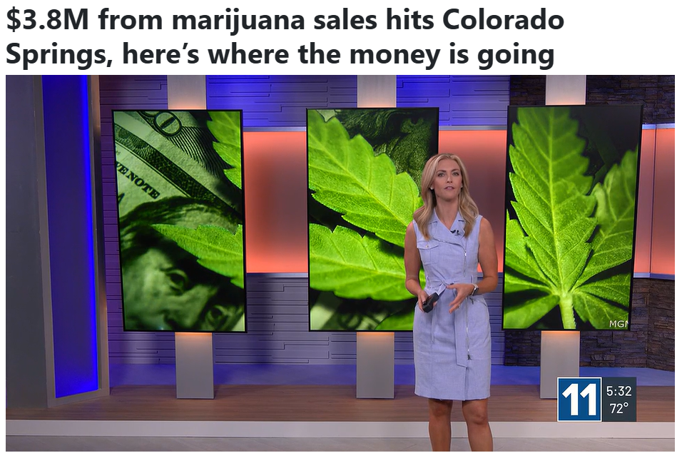 KKTV - $3.8M from marijuana sales hits Colorado Springs, here’s where the money is going