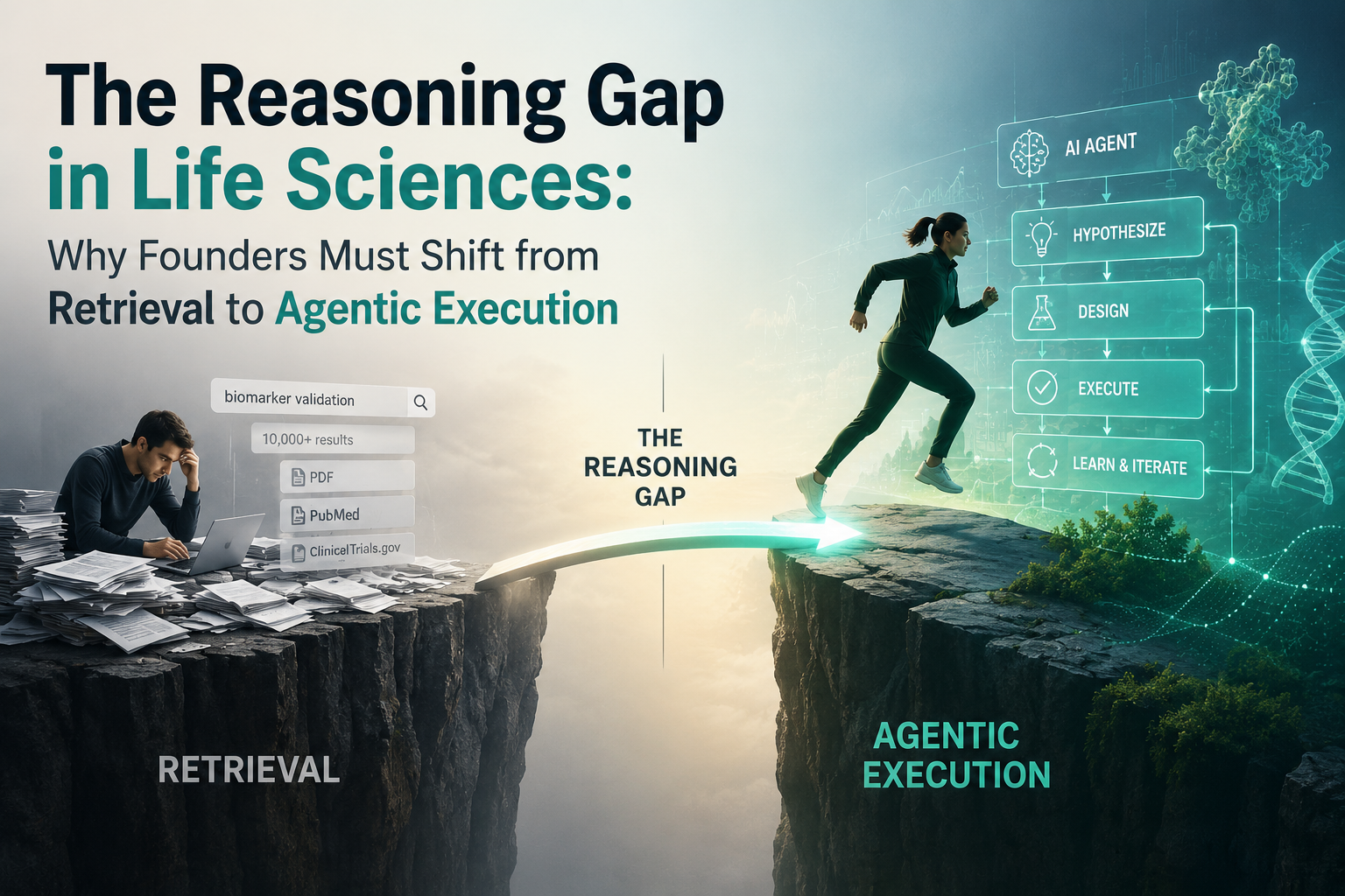 The Reasoning Gap in Life Sciences: Why Founders Must Shift from Retrieval to Agentic Execution
