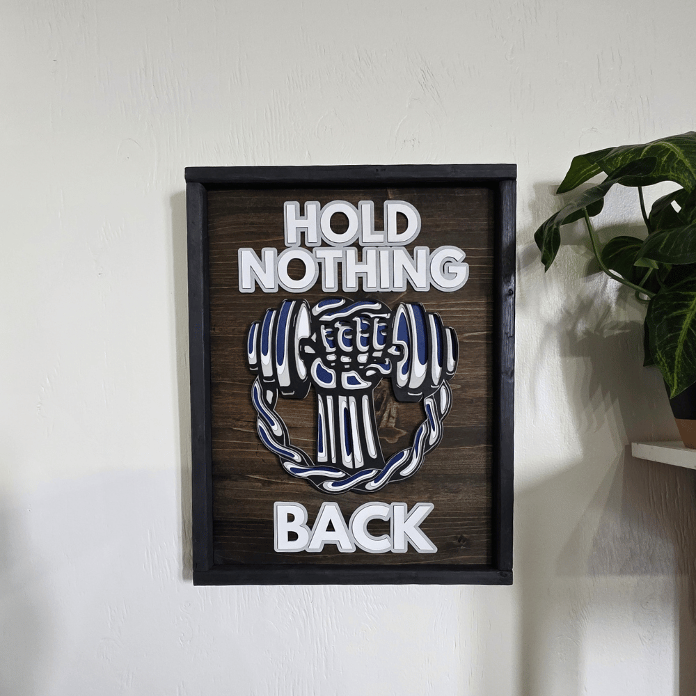 Custom Gym Sign Fist, DB, & Chains