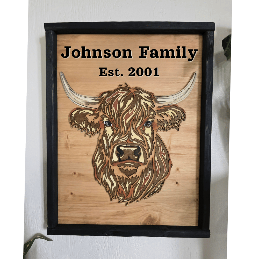 personalized family name sign cow.png