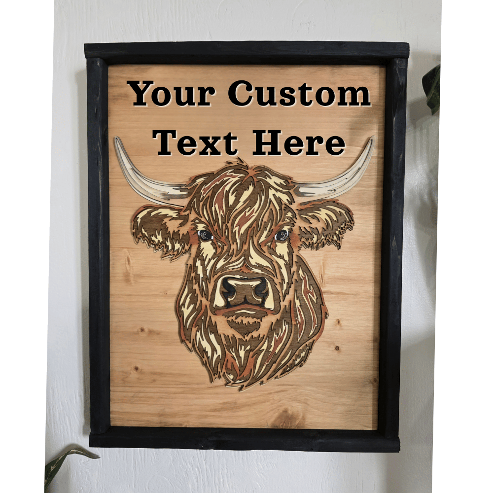 custom highland cow wood sign your text personalized.png