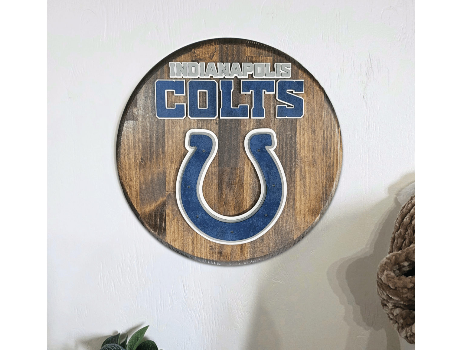 Custom Football Round Sign (2 sizes)