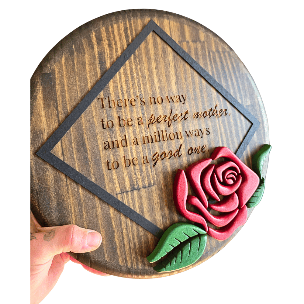 3D Rose Gift for Mom's – “A Million Ways to Be a Good One”