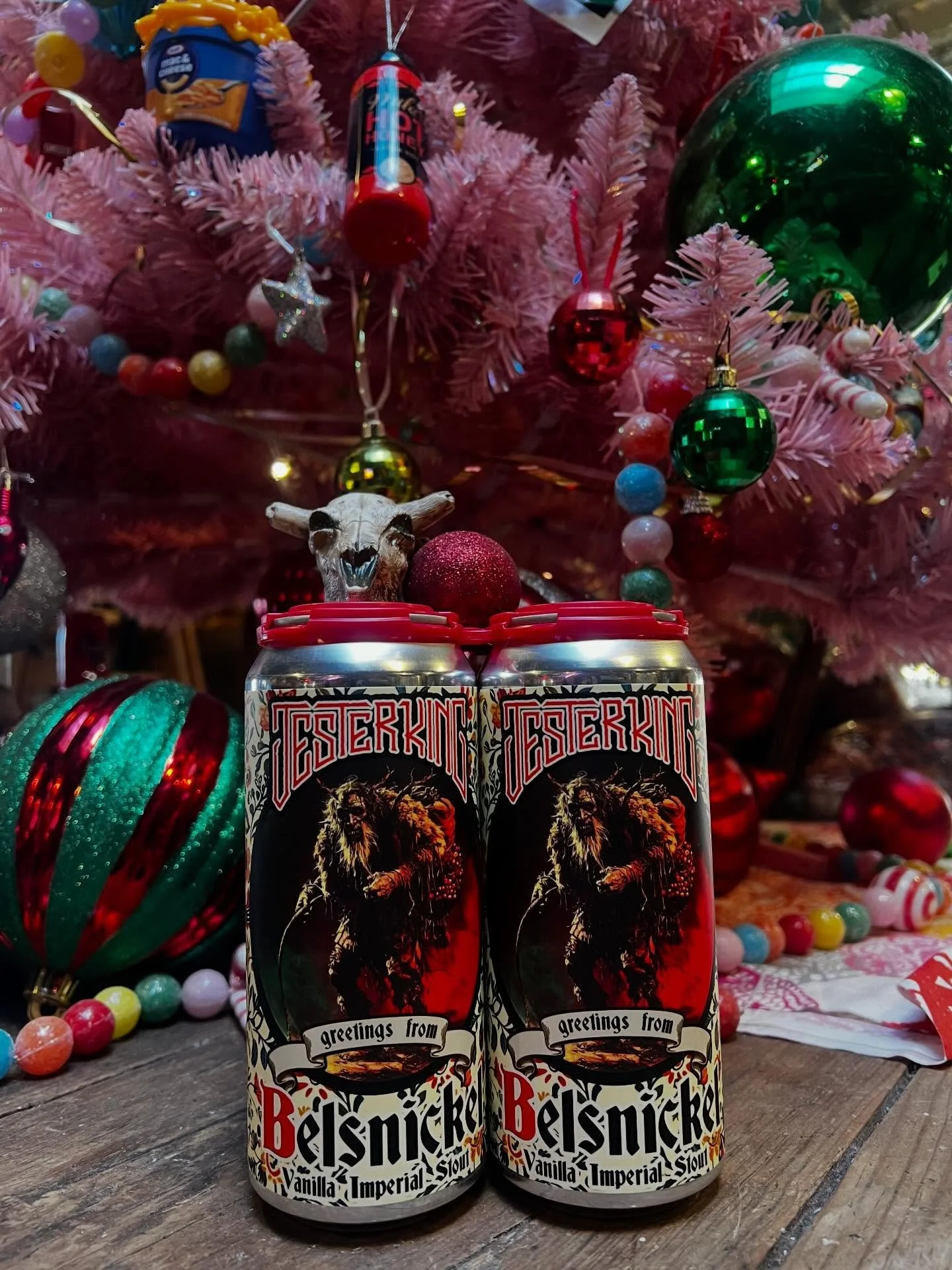 Holiday spirits, but make it imperial 🎄🍺
We&rsquo;ve got Jester King &ldquo;Greetings from Belsnickel&rdquo; Vanilla Imperial Stout on deck&mdash;rich, dark, a little wicked, and perfect for the season.

Available now while it lasts. Come get festi