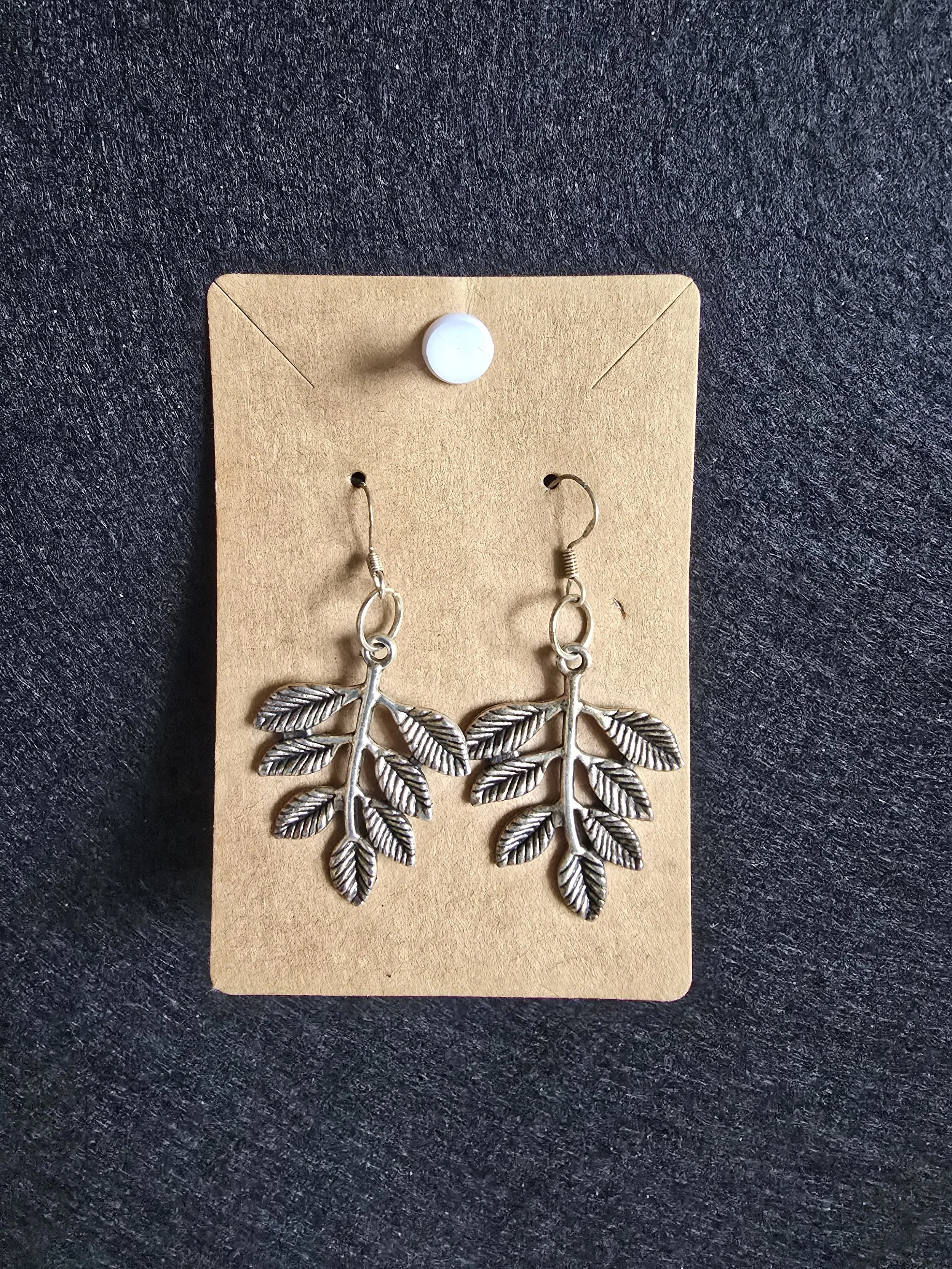 Silver Leaf Earrings