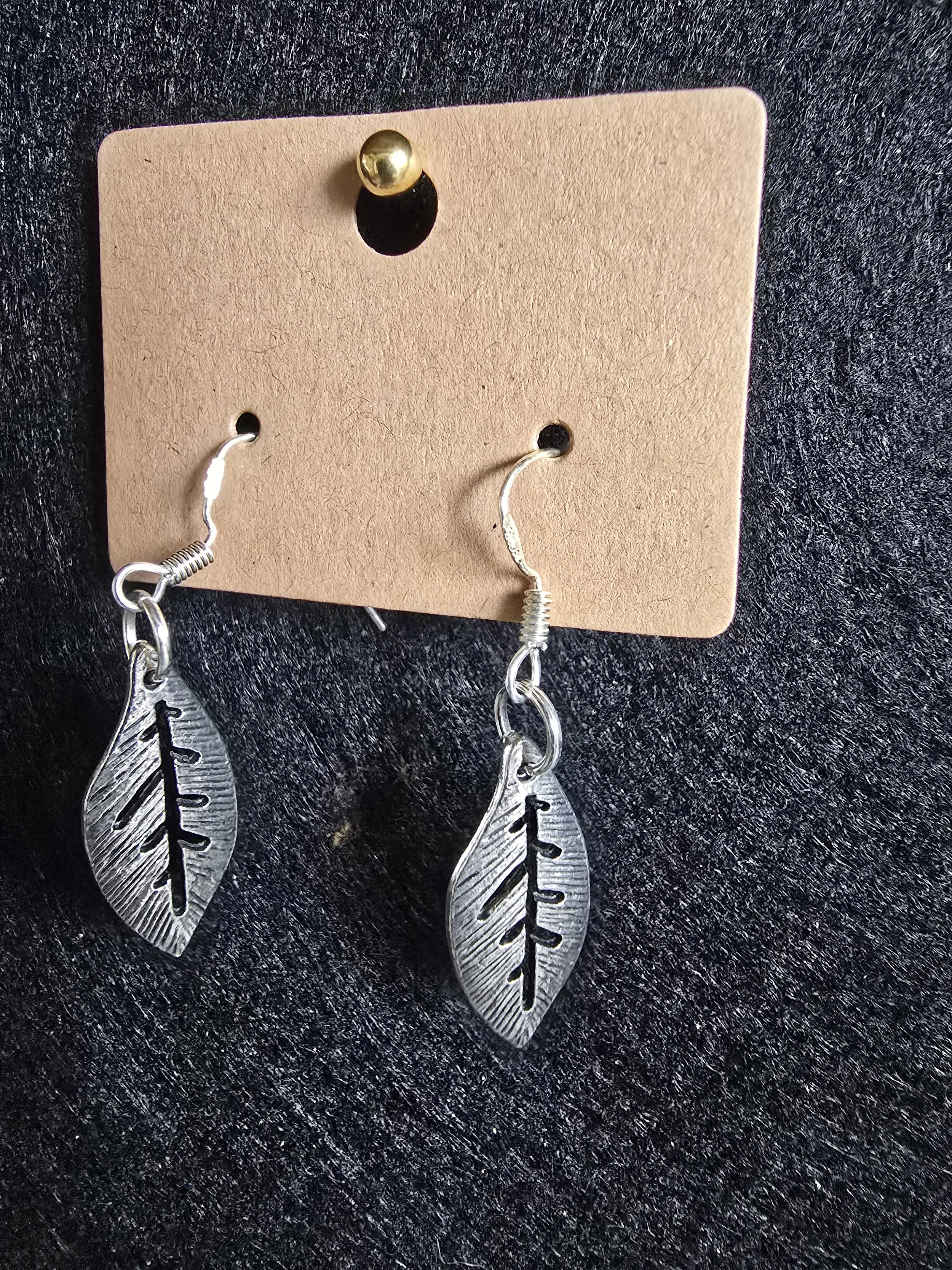 Silver Leaf earrings