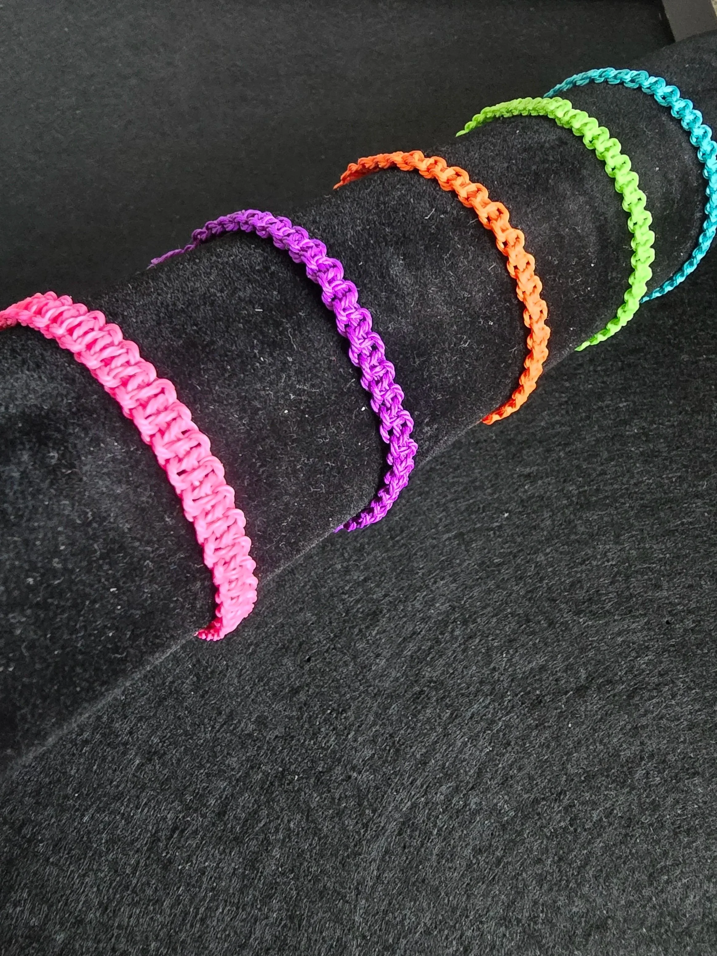 Handmade braided friendship bracelets