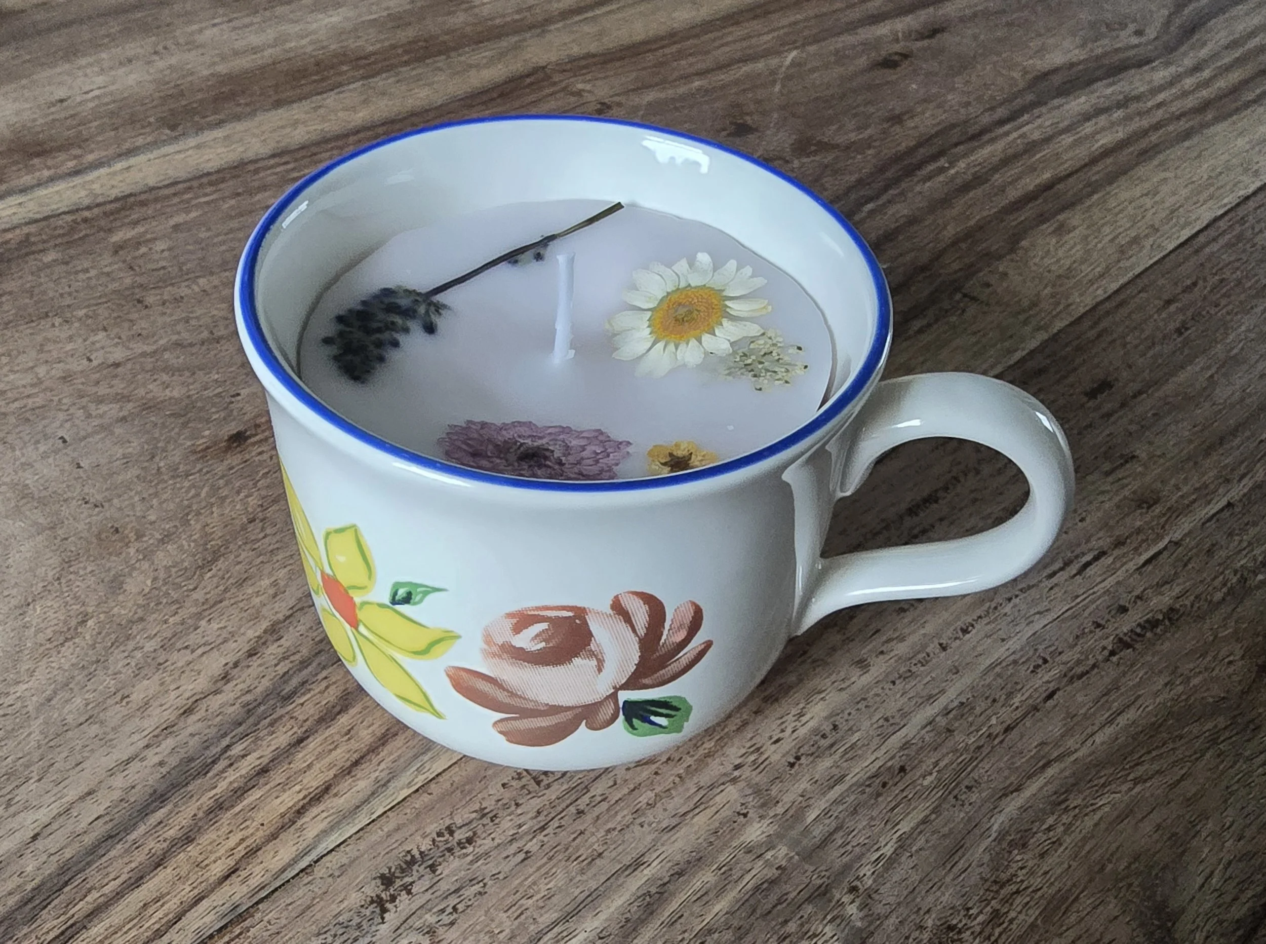 Lavender and Chamomile Teacup candle