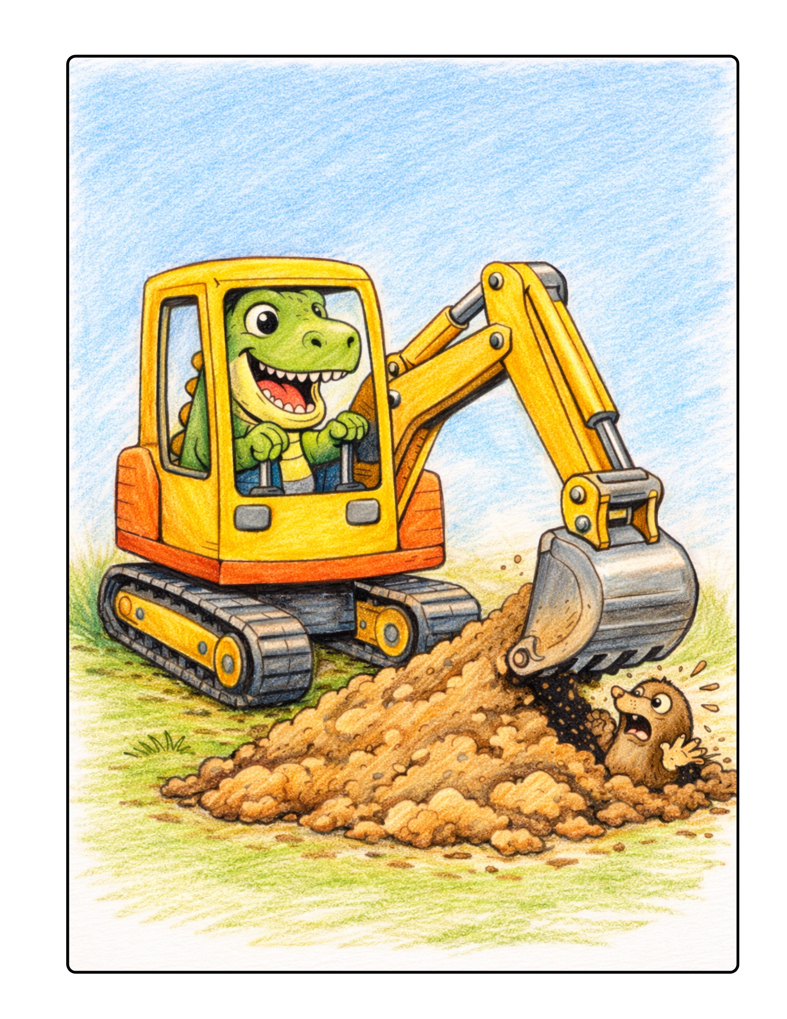 Free Digital Download - Dino Excavator