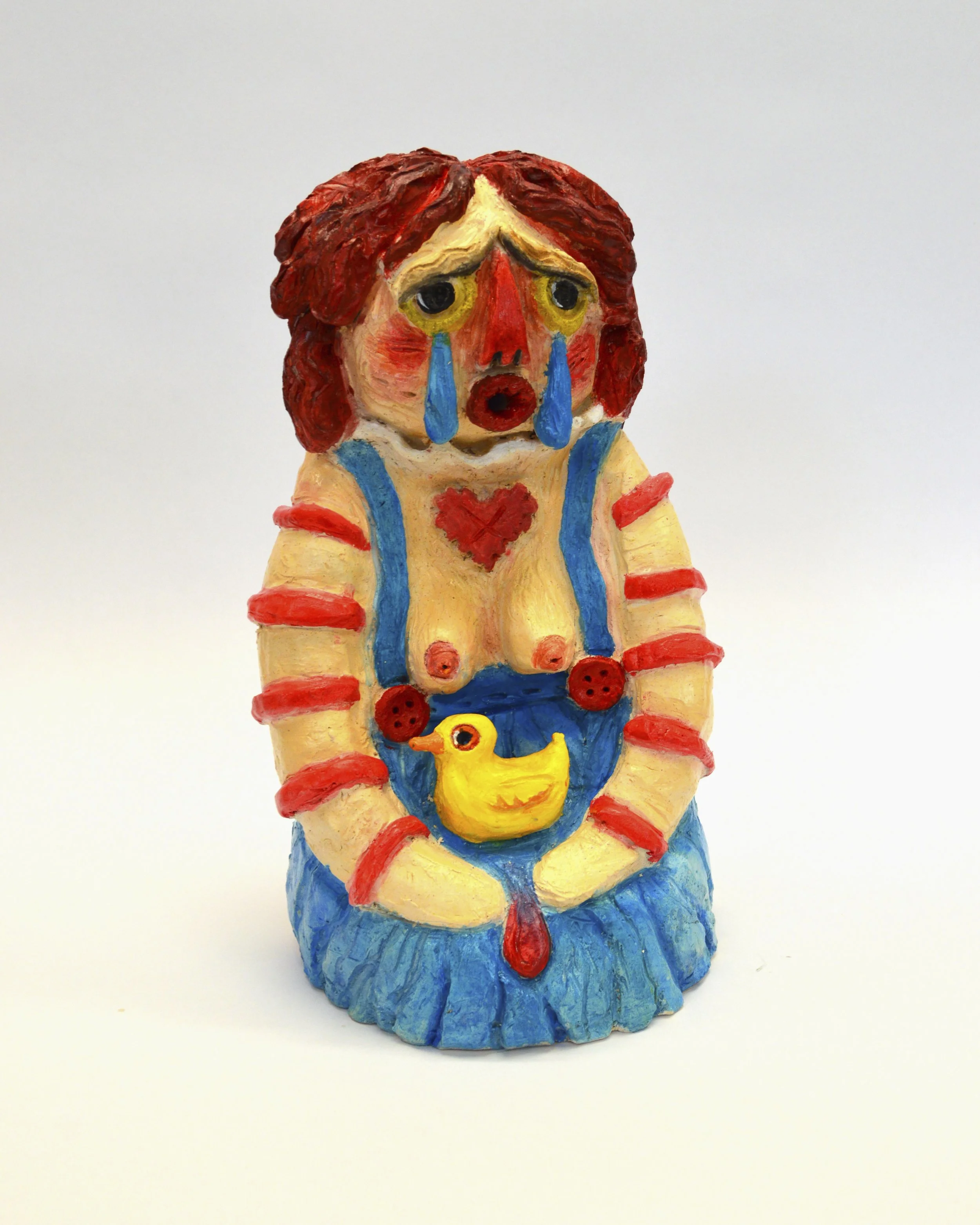 Raggedy Annie, 2023 |
Ceramic and  Room Temp. Glaze | 
