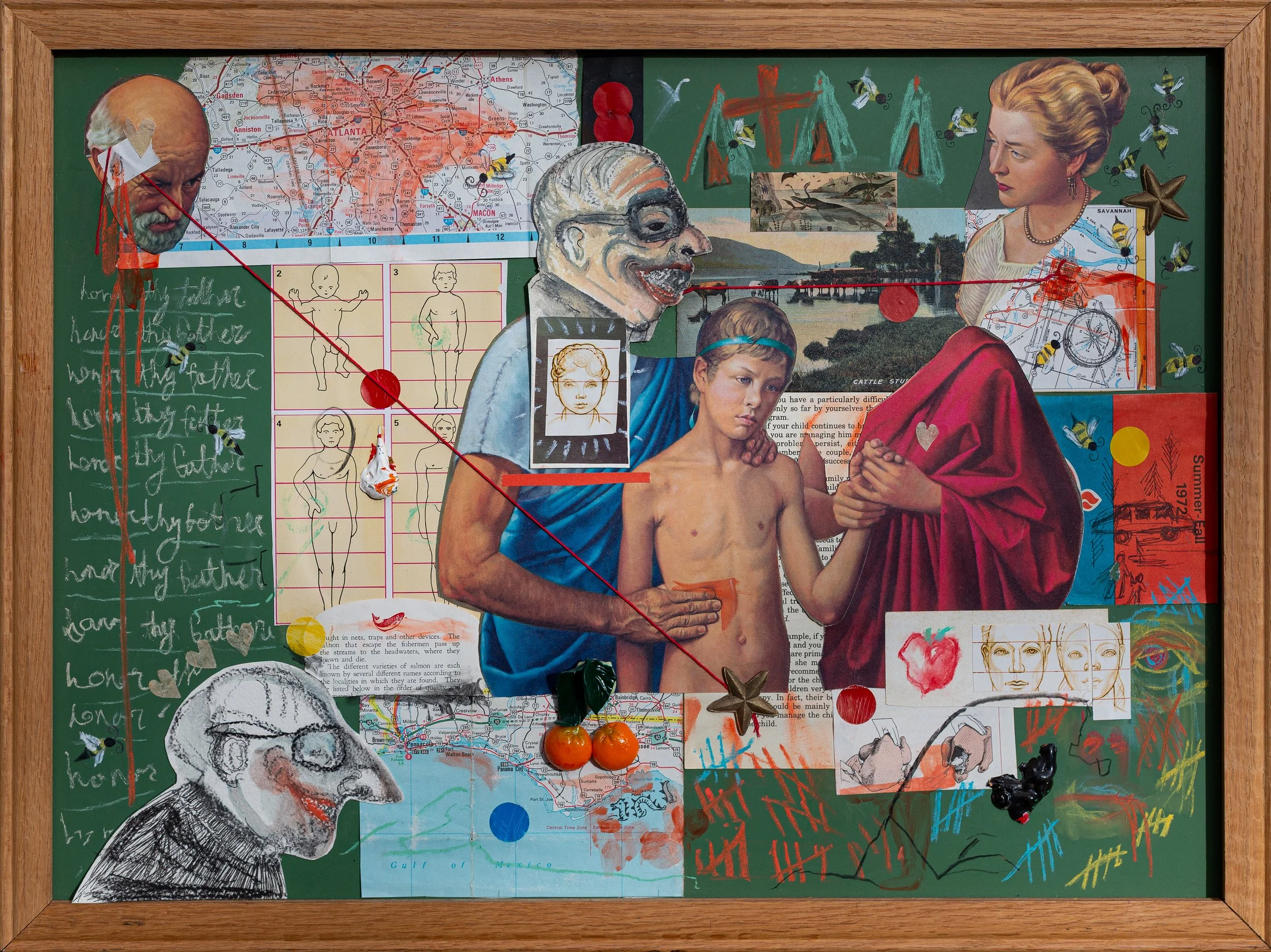 The Southern Democrat, 2024 |
Assemblage on Chalkboard |
18 x 24 in