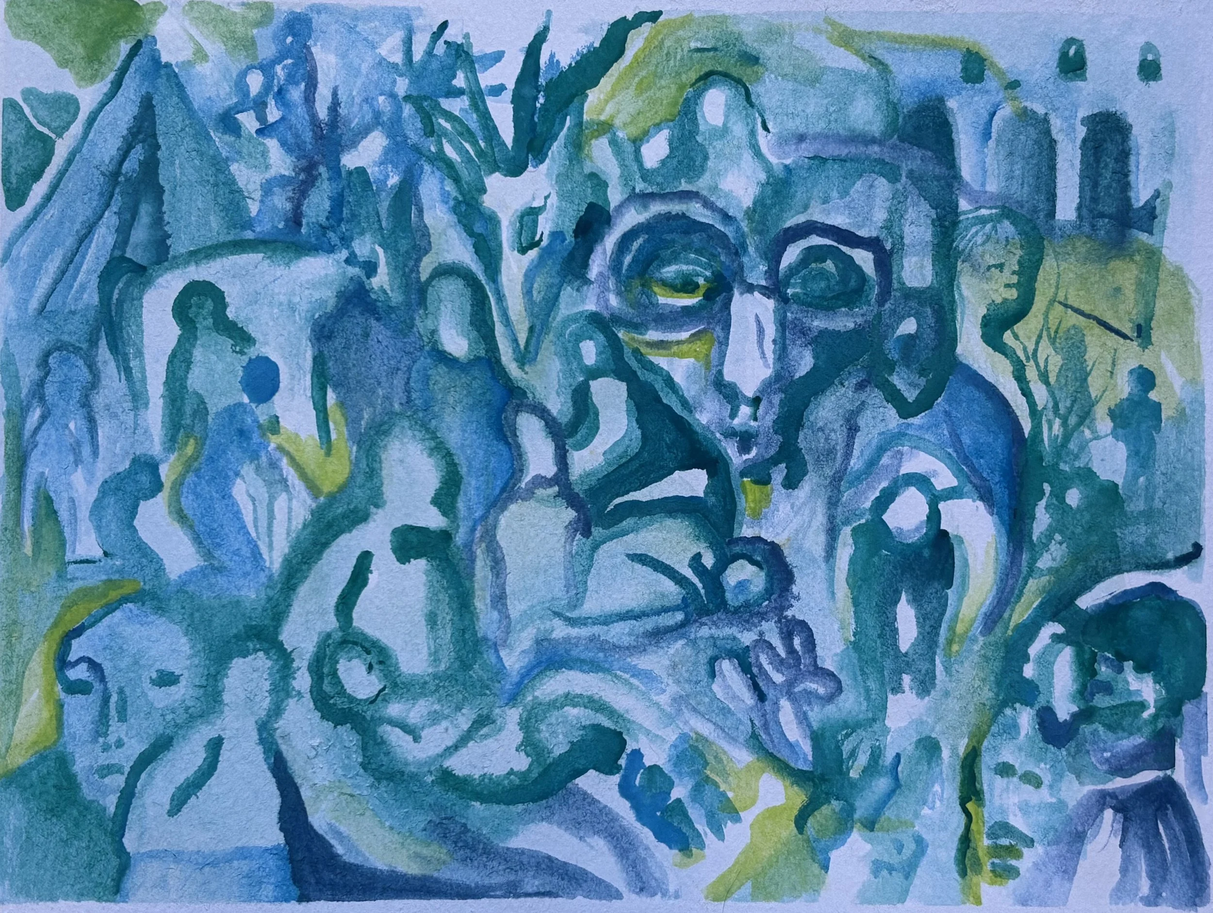 Recall, 2024 |
Watercolor on Paper |
9 x 12 in