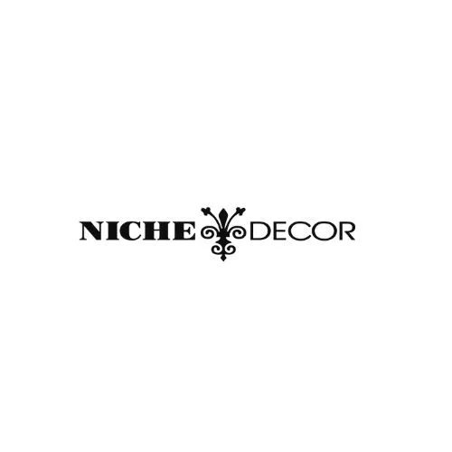 Logo with the words 'NICHE' and 'DECOR' separated by a decorative flourish
