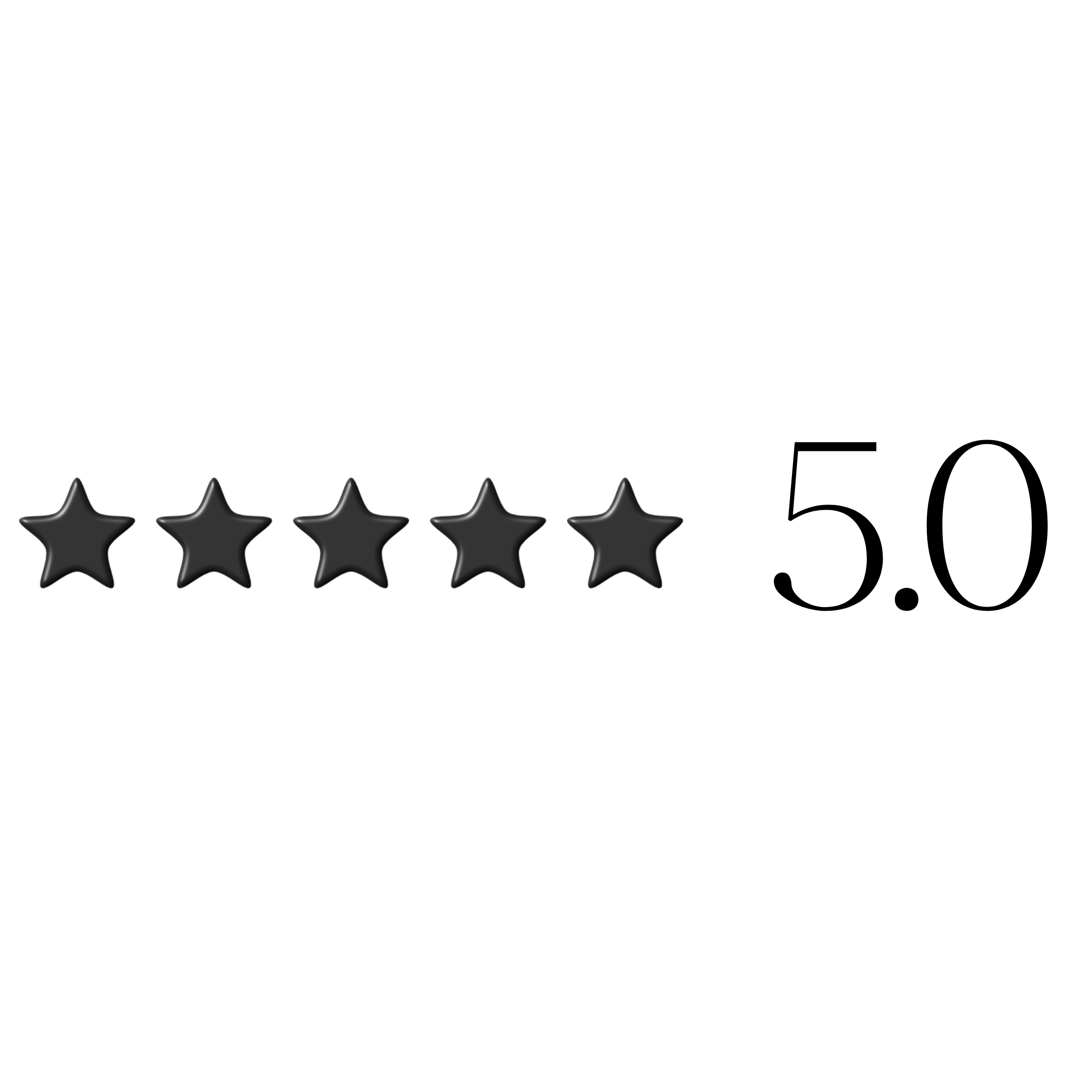A digital review for a product showing a 4-star rating with five black stars, and a brief review text.