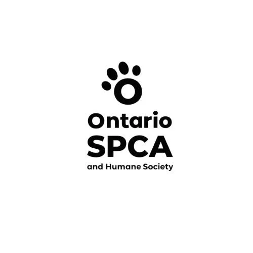 Logo of the Ontario SPCA and Humane Society, featuring a paw print above the organization name in bold letters.