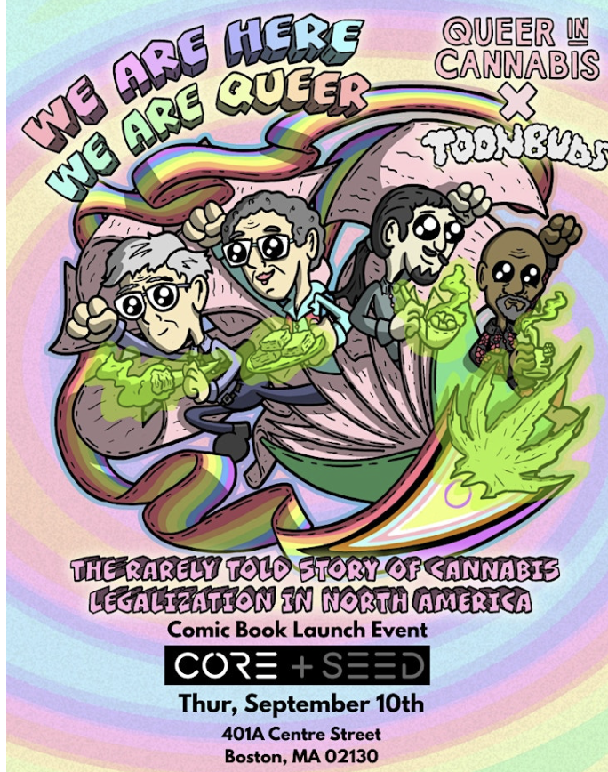 We are here, we are Queer book release by Queer in Cannabis &amp; Toon Buds