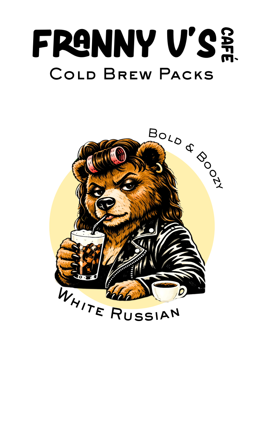 White Russian Coffee Bean Bag
