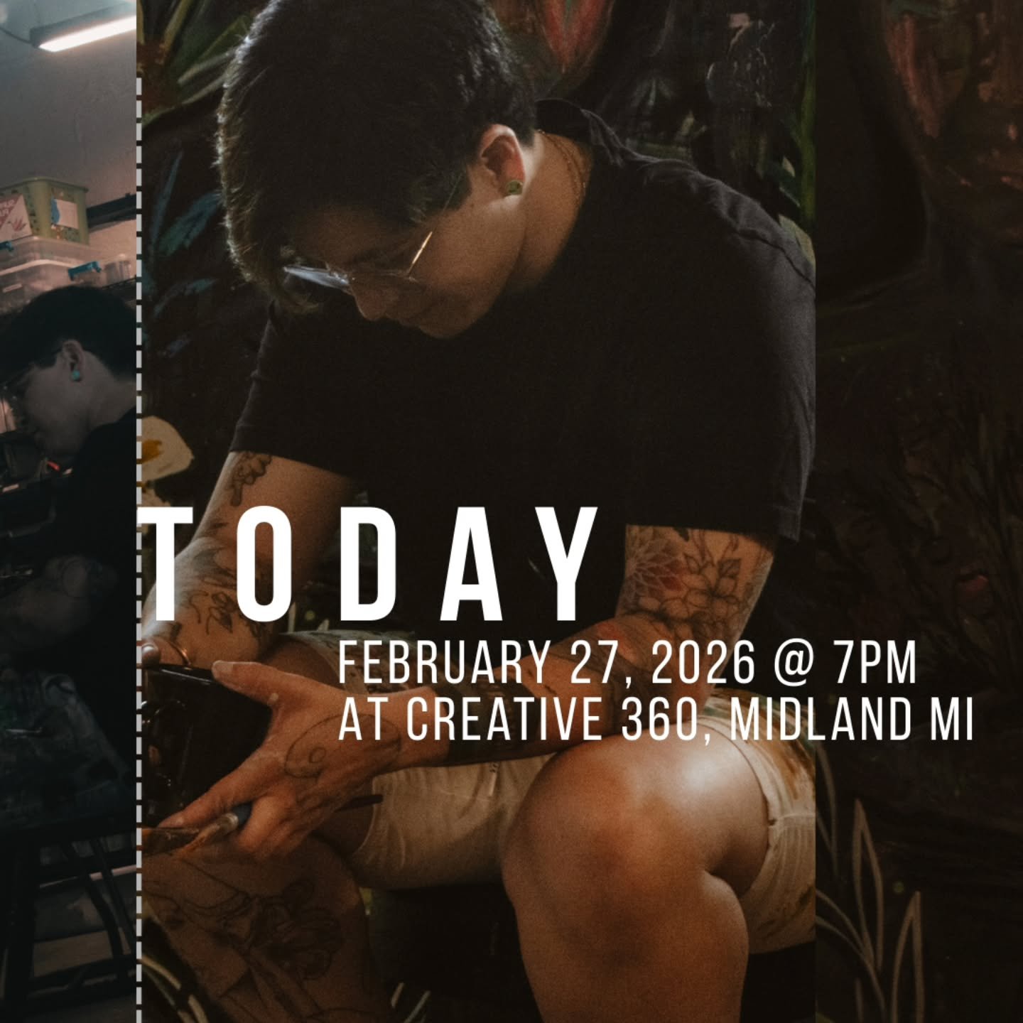 Today is the day!!! 

Come out to @creative360midland for the opening of my solo show. 7p-830p

Snacks and drinks available.

#keepgrowing #youareworthy #enjoylife2026