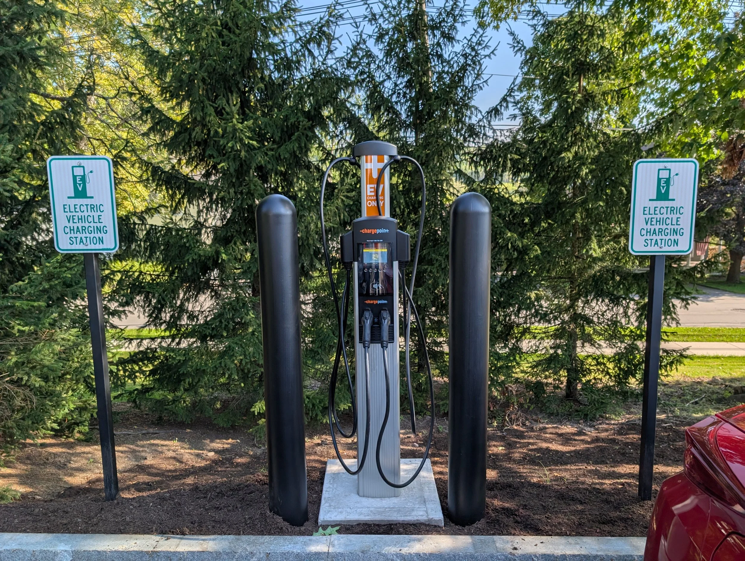 Electric Car Chargers at Merrill House
