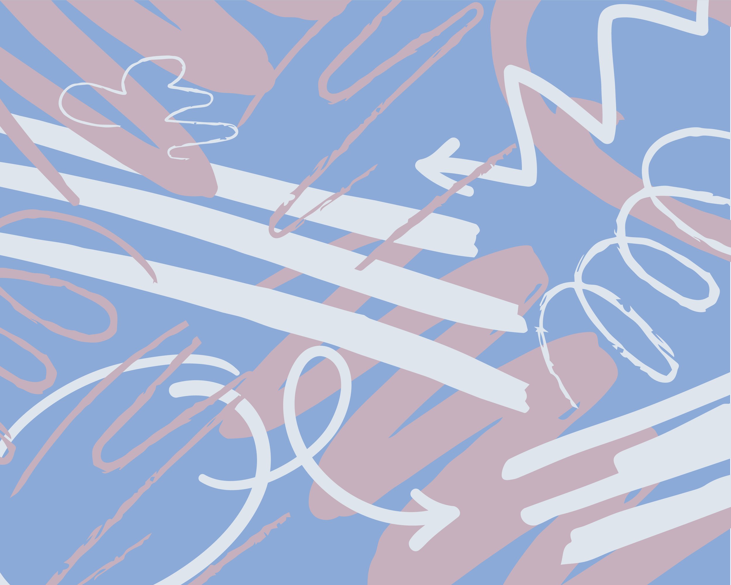 graphic pattern of hand-drawn scribbles overlapping each other