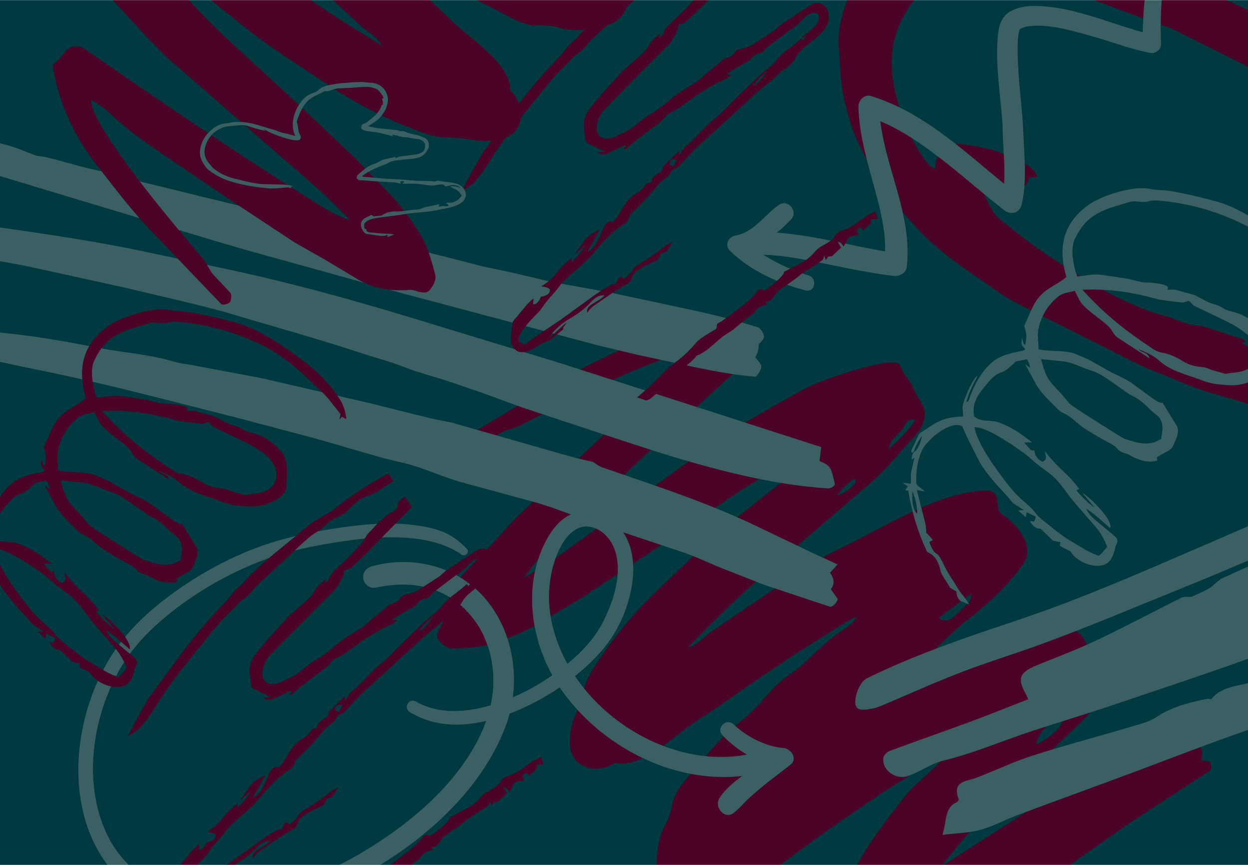 graphic pattern of hand-drawn scribbles overlapping each other