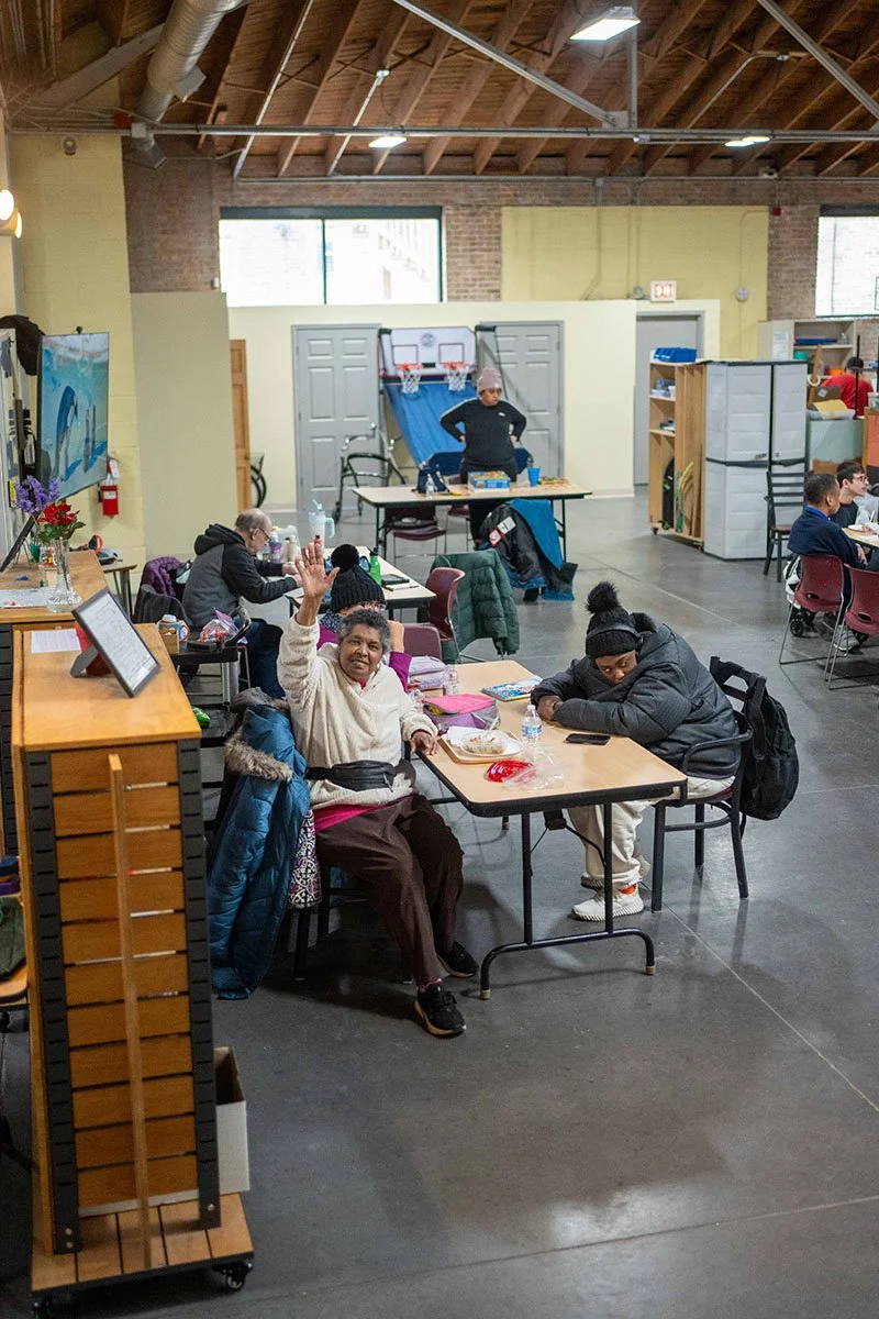 adults at Search360's facility for day programs for adults with I/DD