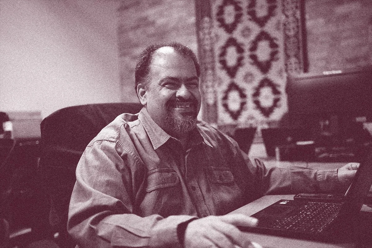 member of Keystone Alliance's shared IT service team working at computer