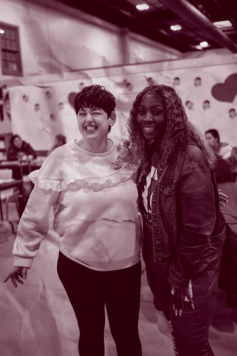 two women at Search360 program for adults with IDD