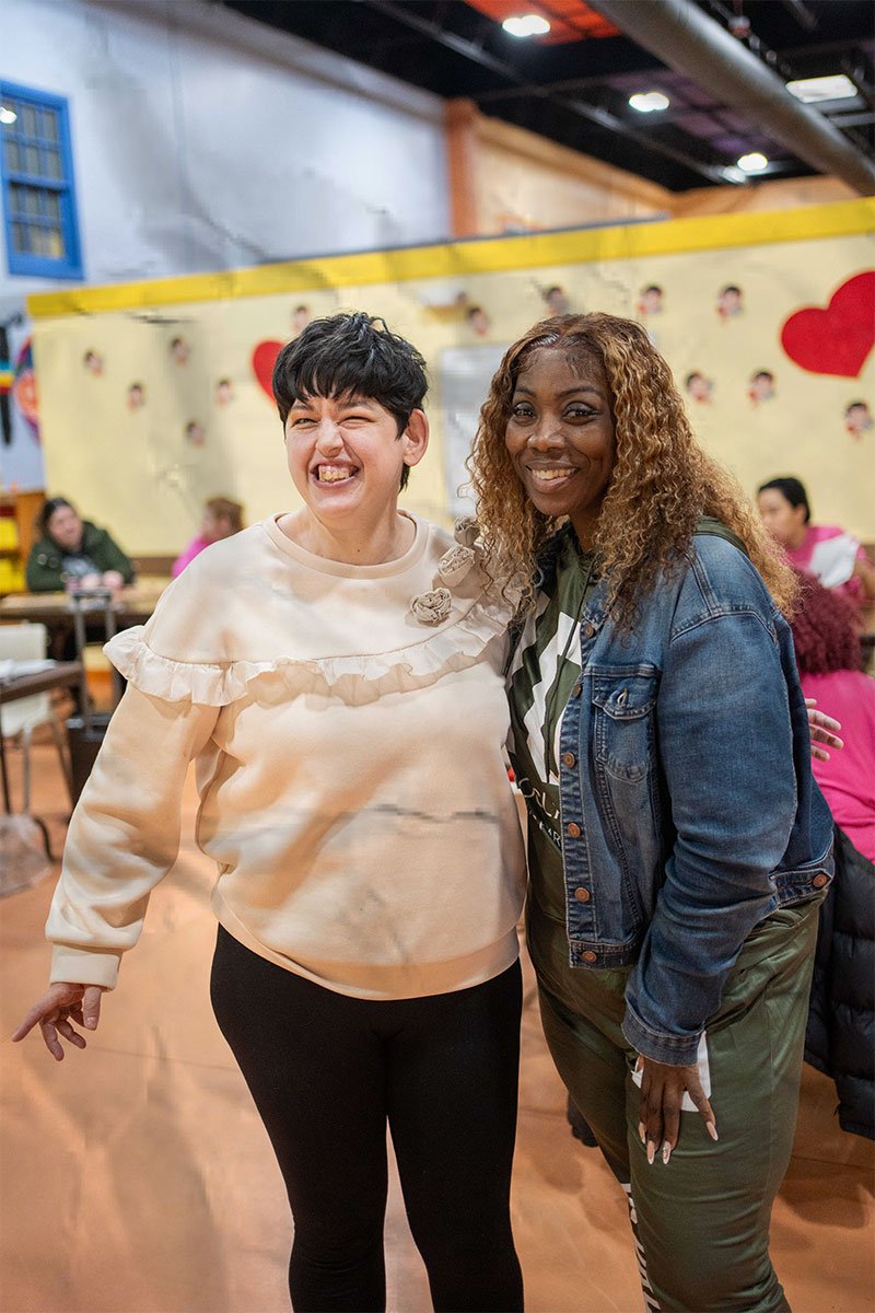 two women at Search360 program for adults with IDD