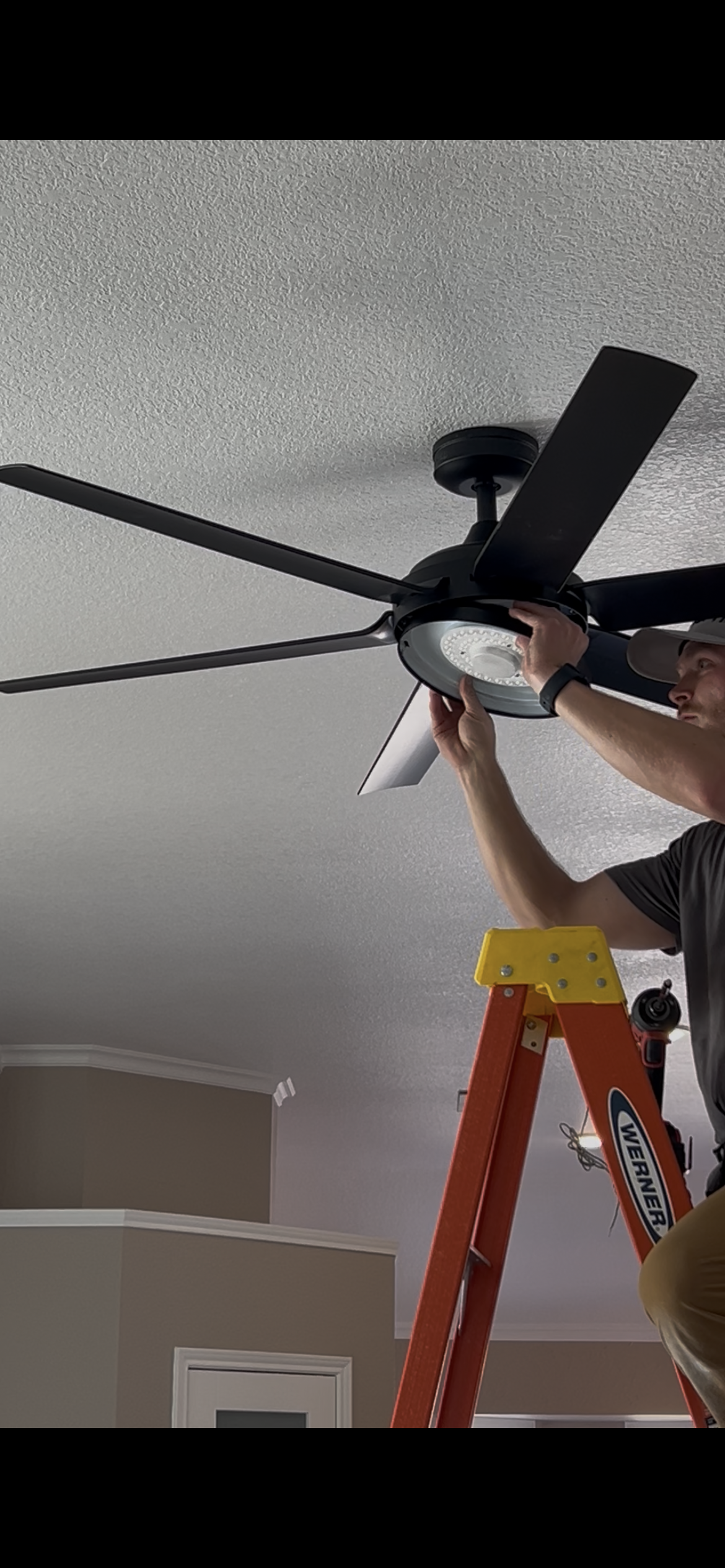 Electrical Fan Install in Plano Texas