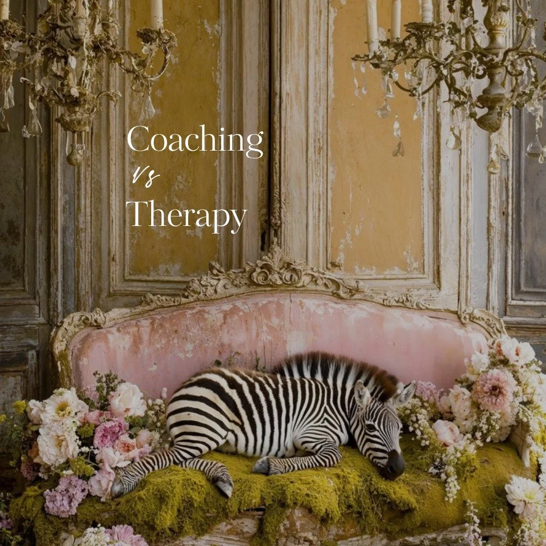 THE DISTINCTION BETWEEN COACHING AND THERAPY
Therapy looks backward. Coaching moves you forward.
Both matter &mdash; but they serve different purposes.

Once you&rsquo;ve done the work to understand your past &mdash; once you know who you are &mdash;