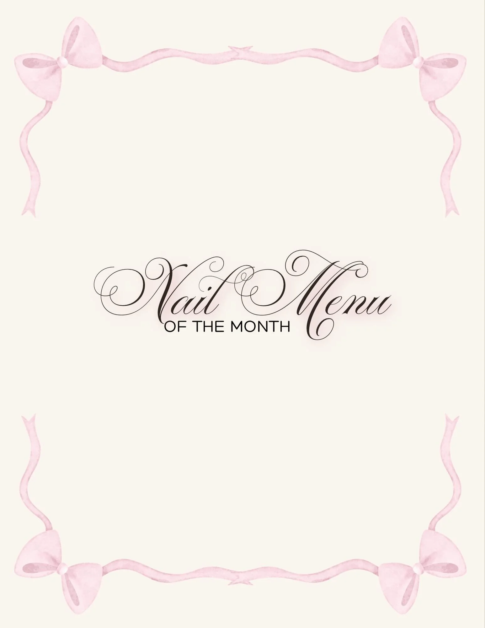Nail Menu of the Month: June✨

Can&rsquo;t decide? I got you. Every month I drop 3 exclusive designs you can choose from at a bundled rate. Perfect for anyone who wants a standout set without the scroll time.

Each design offered can be customized(co