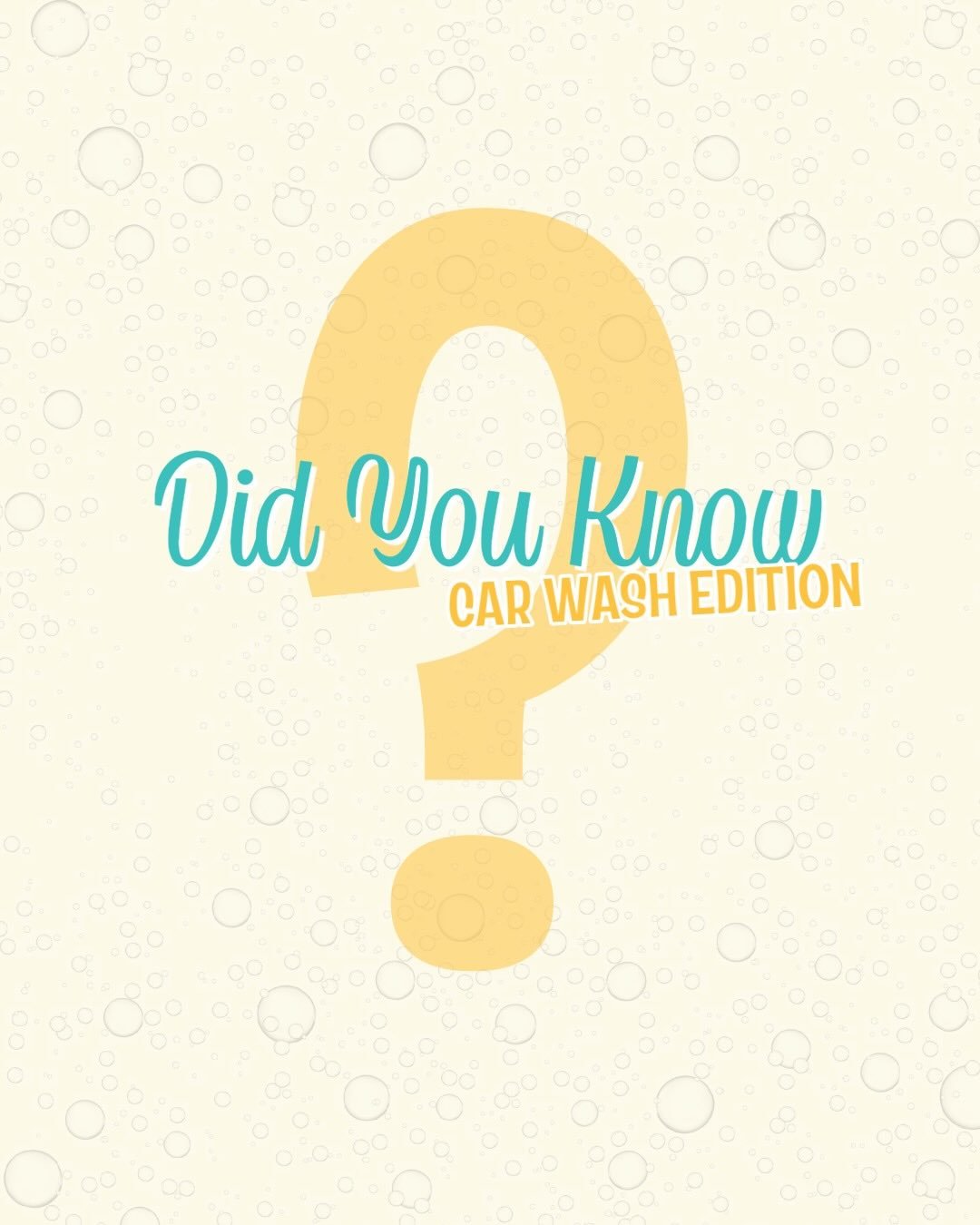 Did you know?? (Car Wash Edition) ⁉️ 🚗🧼✨ Come stop by one of our washes to ensure your vehicle is in tip top shape 🥳🥳